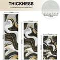 thumbnail image 4 of Black Marble Gold Wave Pattern Kitchen Rugs Sets Of 3,Kitchen Runner Rugs Non Skid Washable,Decorative Kitchen Floor Mats for Kitchen,Sink,Laundry,17"x30"+ 17"x47" + 17"x59", 4 of 6