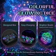 thumbnail image 4 of LED Dice Set ZHOORQI Rechargeable Colorful DND RPG Dice, 4 of 8