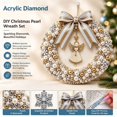 thumbnail image 5 of 2D DIY Christmas Pearl Wreath Making Kit Craft Decoration Set 7.87x7.87in, 5 of 6