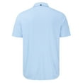 thumbnail image 3 of Men's Cutter & Buck  Powder Blue Los Angeles Chargers Forge Eco Fine Line Stripe Stretch Recycled Polo, 3 of 3