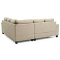 thumbnail image 3 of Passion Furniture Sandridge 80 in. W 2-piece Microfiber L Shape Sectional Sofa in Vanilla, 3 of 4