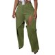 thumbnail image 1 of Gibobby Pantalones cargo para mujer de moda Pantalones casuales de trabajo de diseño hueco de cintura alta rectos de Color sólido de moda informal para mujer(Verde,CH), 1 of 5