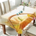 thumbnail image 4 of SKYSONIC Thanksgiving Pumpkin Tablecloth Waterproof Washable Polyester Square Table Cover Durable Tablecloth for Kitchen Dining Table Party Decor (60 X 90 Inch), 4 of 7