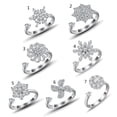 thumbnail image 3 of GENEMA Fidget Anxiety Ring for Women Fidget Spinner Stress Worry Rings Spinning Rings Meditation Anti-Anxiety Ring, 3 of 17