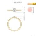 thumbnail image 4 of ANGARA Natural Emerald-Cut Diamond Solitaire Ring in 14K Yellow Gold for Women (Size-5x3mm| Color-G| Clarity-VS2) | April Birthstone, Anniversary, Jewelry Gift for Women | Natural Diamond Ring, 4 of 9