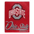 thumbnail image 1 of Caseys 9060426871 50 x 60 in. Ohio État Buckeyes Couverture de Conception de Signature Raschel, 1 of 1