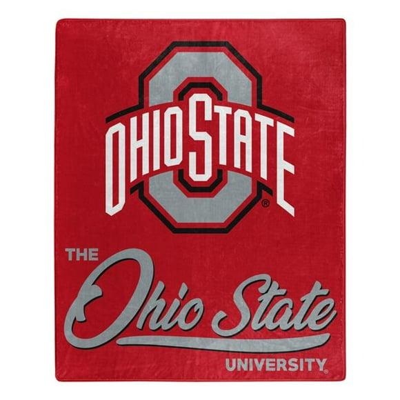 Caseys 9060426871 50 x 60 in. Ohio State Buckeyes Raschel Signature Design Blanket