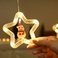 thumbnail image 5 of Skksst Christmas String Light USB/ Battery Operated Window Curtain Haning Fairy Light With DIY Ornaments, 5 of 7