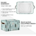 thumbnail image 2 of GZHJMY Christmas Tree Rectangular Storage Bins, 2 PCS Collapsible Toy Storage Bins, Waterproof Canvas Rectangular Storage Bin with Leather Handles for Closets,Bedrooms,Kids Toy,Gift Baskets, 2 of 6