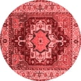 thumbnail image 1 of Ahgly Company Indoor Round Persian Red Traditional Area Rugs, 5' Round, 1 of 4