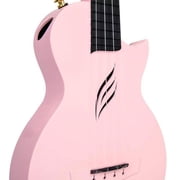 Enya Music Concert Nova U Carbon Fiber Ukulele with Free Lessons and Accessories, Pink