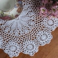thumbnail image 3 of Lace Doilies Crochet Cloth Table Placemat Handmade Round Coasters Rosary Doily Round Cotton Handmade Crochet Lace Table Mat Flower Coaster, 3 of 6