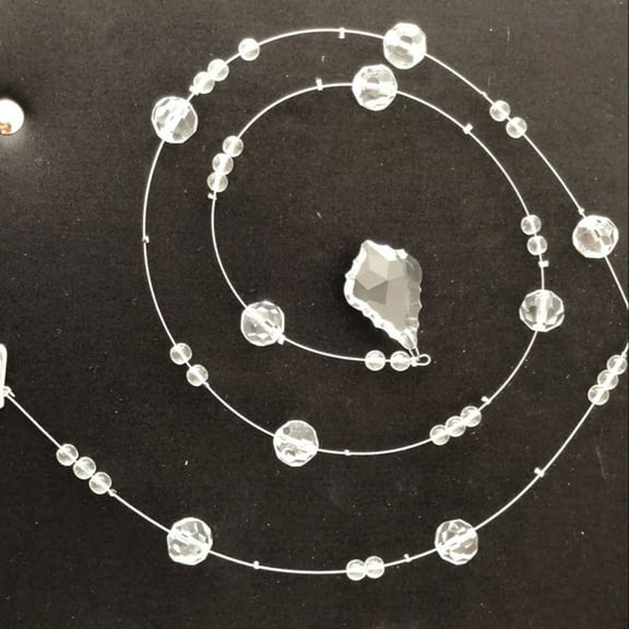 Hanging Decorations Crystal Glass Bead Curtain Luxury Living Room Bedroom Window Door Wedding Decor Clear