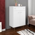 thumbnail image 2 of Liberty 1-Drawer 28.07" Storage Cabinet  in White and Aqua Blue, 2 of 10