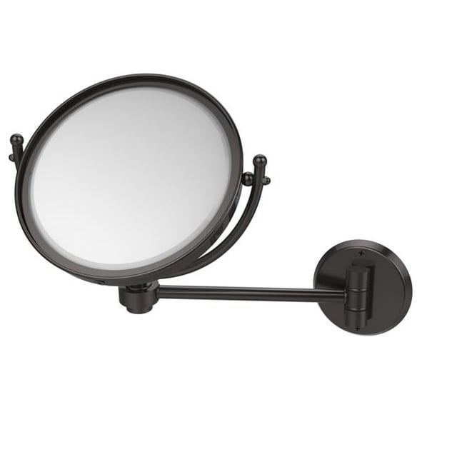Allied Brass WM-5/2X 8 Inch Wall Mounted 2X Magnification Make-Up Mirror, Oil Rubbed Bronze