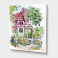 thumbnail image 3 of Designart ' Red Rustic House In The Country Side Landscape ' Traditional Canvas Wall Art Print, 3 of 4