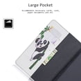 thumbnail image 4 of Galaxy Tab A 8.0 (2019) Case P200 P205, Allytech Slim Cute Pattern PU Leather Folio Stand Cards Slots Wallet Case Cover for Samsung Tab A with S Pen 8.0 Inch Tablet SM-P200/SM-P205, Panda, 4 of 7