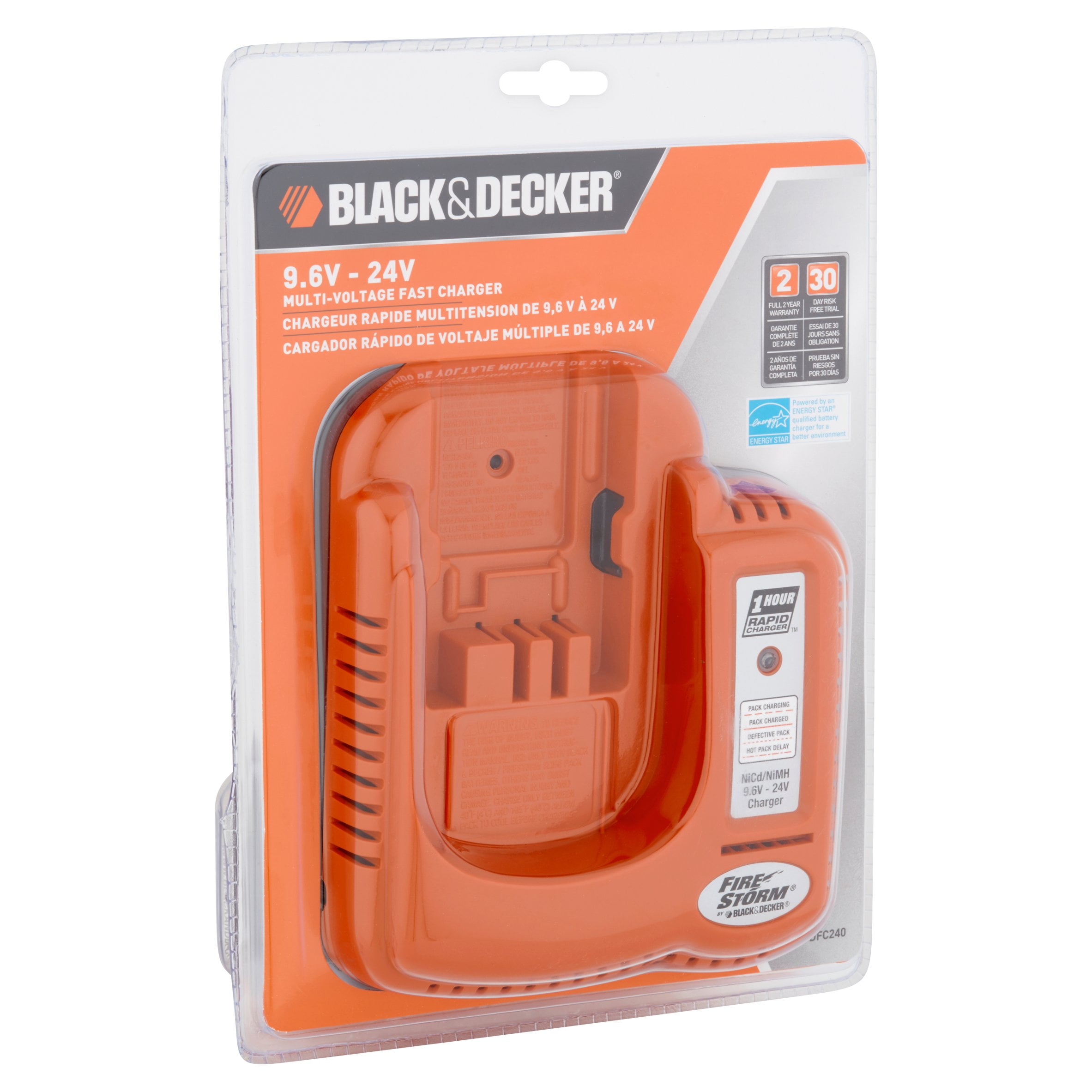 BLACK+DECKER 9.6V-24V Multi Battery Charger 