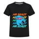 thumbnail image 1 of Ropa Infantil MrBeast Camiseta Niño Niña Verano Algodón Playera Casual Pantera Azul Moda Fan Regalo Estampado Juvenil Fresca, 1 of 4