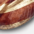 thumbnail image 3 of Designart 'American Flag Modern Wall Clock, 3 of 4