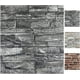 thumbnail image 4 of Paneles de pared 3D, papel pintado de ladrillo 3D de espuma despegable y pegado, panel de pared de piedra sintética negra, papel pintado autoadhesivo (20 unidades, negro), 4 of 5