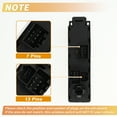 thumbnail image 4 of Unique Bargains Front Left Driver Side Power Window Switch Window Control Switch No.BM5Z14529H for Ford Escape Focus Transit Connect Black, 4 of 7