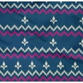thumbnail image 4 of oneOone Organic Cotton Poplin Twill Fabric Chevron Ikat Printed Craft Fabric BTY 42 Inch Wide, 4 of 4