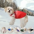 thumbnail image 5 of Pet Warm Jacket,Winter Waterproof Dog Coat with Zipper, Dog Vest Harness for Small Medium Dogs,Red,M, 5 of 7