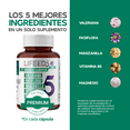 thumbnail image 4 of Valeriana, Pasiflora y Manzanilla SLEEP | LIFEED5 | 45 Cápsulas | Valeriana, Pasiflora, Magnesio, Manzanilla y Vitamina B6 | 45 porciones LIFEED5 Sleep, 4 of 7