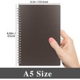 thumbnail image 2 of shiyou-A5 Spiral Notebook, [4 Pack] College Ruled Spiral Notebook, PP Hardcover Spiral Notebook Ruled Lined Journal Notebook Bulk, 80 Sheets / 160 Pages Spiral Bound Notebook 6.1"x 8.26", 2 of 4
