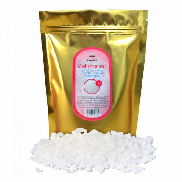 Mediterranean Sea Salt Coarse Grain 1 Lb Walmart Com Walmart Com