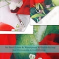 thumbnail image 5 of Rose Shower Curtain, Red Rose Shower Curtain Set with 12 Hooks, Waterproof Floral Shower Curtain for Bathroom, Valentines Day Shower Curtain, 72''''W X 72''''H, 5 of 6