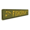 thumbnail image 3 of Fisherman Street Aluminum Metal Decor Sign - 4x18 inches, 3 of 4