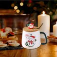 thumbnail image 4 of Btomtd 13.5oz Christmas Gift Warm Insulation Ceramic Mugs, Santa Claus Themed Milk and Coffee Cup, Gift Box Set for Holiday Coffee Mug, B, 4 of 6