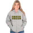 thumbnail image 4 of Vegan Waffle House Funny Sarcastic Zip Up Hoodie Men's Women's Brisco Brands S, 4 of 6