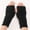 Black, variant on Vorkoi Knitted Fingerless Gloves for Women Winter Thumbhole Wrist Warmer Men Crochet Arm Warmers Hand Mittens