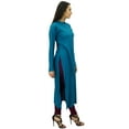 thumbnail image 5 of Bimba Women Full Sleeve Straight Kurta Ethnic Rayon Kurti Plain Long Tunic, 5 of 7