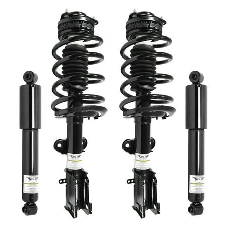 - Unity 4-11970-253050-001 Front and Rear 4 Wheel Complete Strut Assembly with Gas Shock Kit 2008-2014 Chrysler Town and Country
