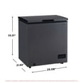 thumbnail image 6 of Frigidaire 5.0 Cu. ft. Garage-Ready Chest Freezer, Compact Deep Freezer for Kitchen, Apartment, Small Freezer for Bulk Storage, Black Granite, 6 of 17