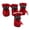 Red, variant on Feiona 4pcs Non-slip Puppy Shoes Pet Protection Soft-soled Pet Dog Shoes Winter Waterproof Warm Dog Boots Pet Paw Care Supplies