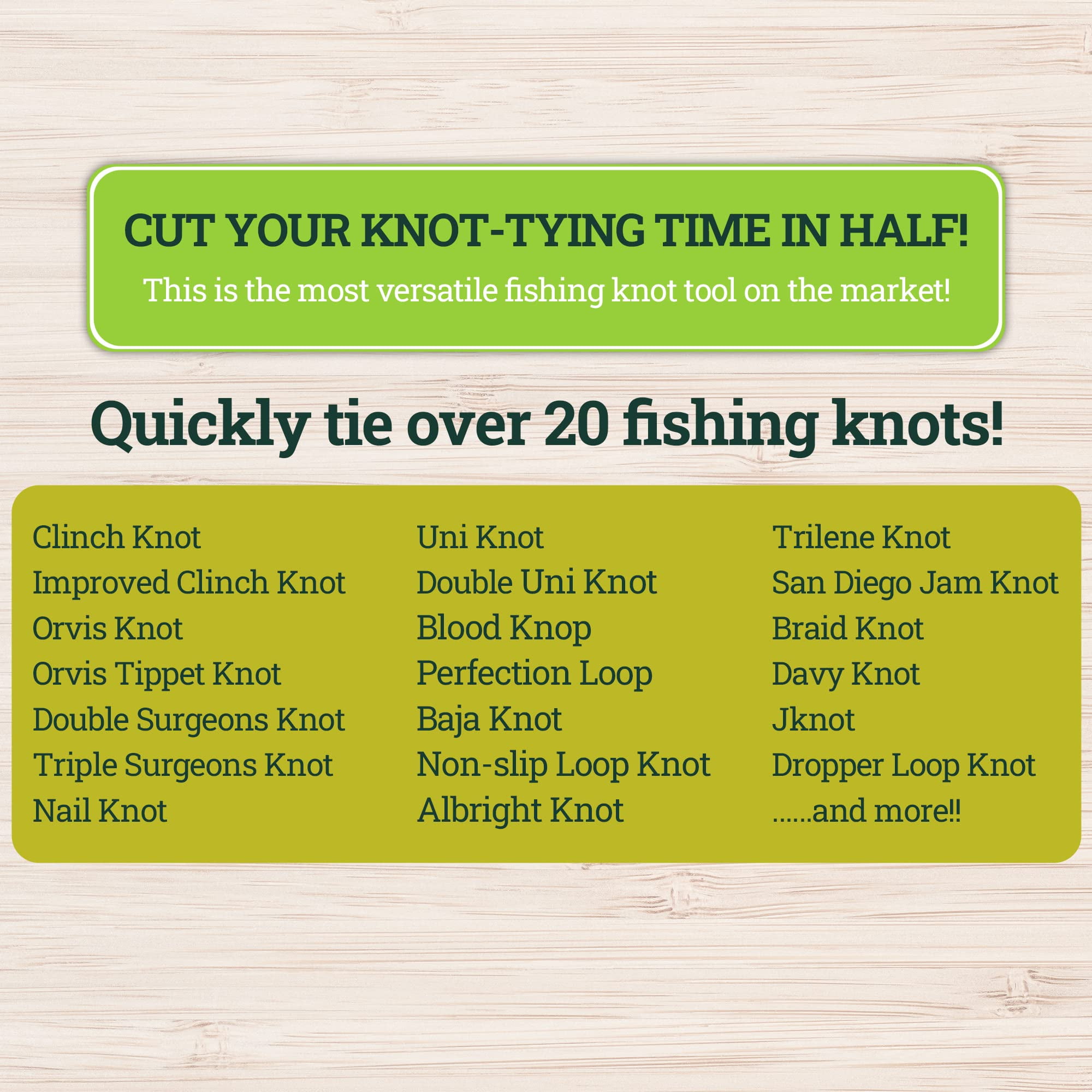 KNOT KNEEDLE Catch Lunker Bundle 2 Epic, Fishing Accessories of 2 Zingers, Fly Straightener, Fly Fishing Box, Fishing Knot Tying Tool Tie 25+ Basic and Advanced Knots - 5-Piece Bundle