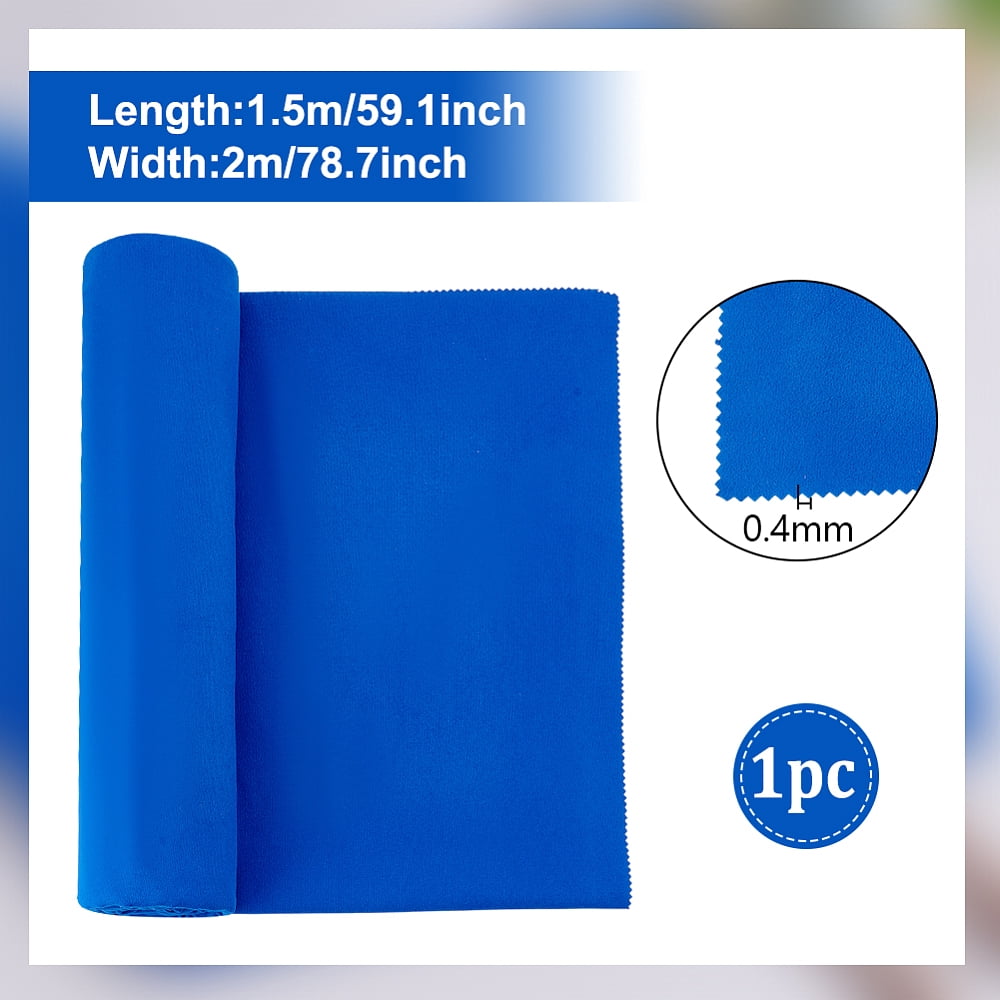 Velvet Silver Polishing Cloth Jewelry Cleaning Cloth Marine Blue 150x200x0.04cm DIY
