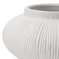 thumbnail image 3 of Better Homes & Gardens Soft Curve White Ribbed Ceramic Decorative Vase, 4", 3 of 8
