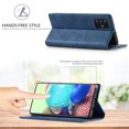 thumbnail image 4 of Compatible with Samsung A71 4G Wallet Case, PU Leather Flip Folio Case with Card Holders RFID Blocking Kickstand [Shockproof TPU Inner Shell] Phone Cover For Samsung Galaxy A71 4G, blue, 4 of 11