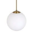 thumbnail image 2 of Selene 1-Light Soft Gold Pendant with Satin Opal Globe Glass Shade - Soft Gold, 2 of 3