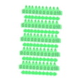 thumbnail image 2 of 100 etiquetas de identificación para orejas de ganado, suministros agrícolas, etiquetas de identificación prácticas para orejas, etiquetas de Verde, 2 of 8