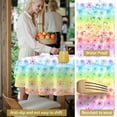 thumbnail image 5 of Pioneer Flower Floral Print Pattern Round Tablecloth 60 X 60 Inch, Wrinkle Resistant Wipeable Table Cloth for Kitchen Dining Picnic Patio Party, 5 of 6