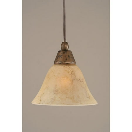 Bronze Mini Pendant with Italian Marble glass