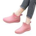 thumbnail image 3 of YTCAMLO Low Top Garden Shoes for Women Casual PVC Waterproof Non-Slip Rain Boots Comfortable Slip-On Round Toe Rainboots Outdoor, 3 of 8