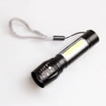 thumbnail image 4 of Linterna potente con carga USB, luz lateral telescópica, mini linterna para iluminación exterior, 4 of 4